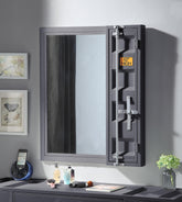 Cargo Gunmetal Vanity Mirror Half Price Furniture