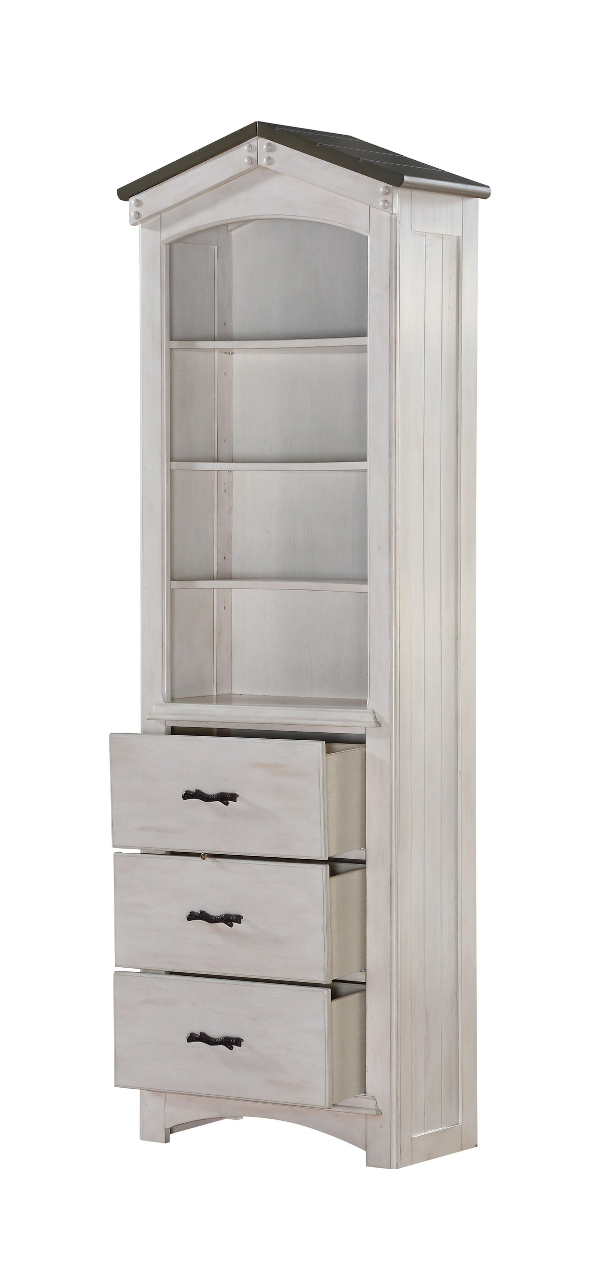Tree House Weathered White & Washed Gray Bookcase  Half Price Furniture