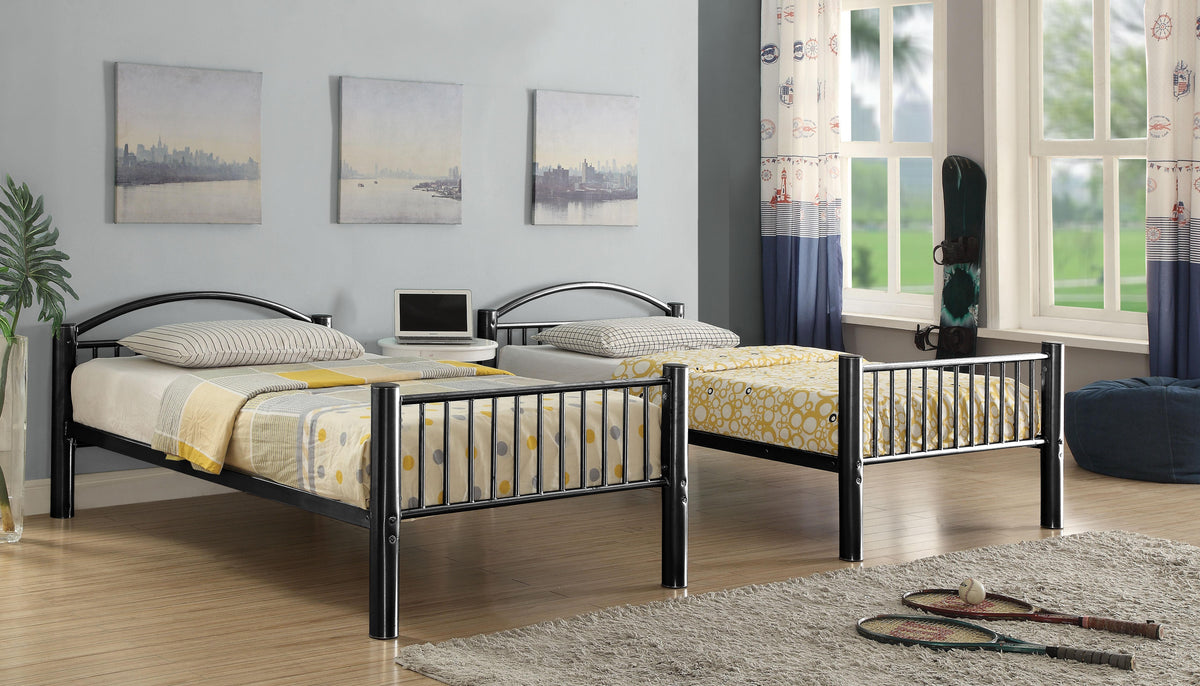 Cayelynn Black Bunk Bed (Twin/Twin)  Half Price Furniture