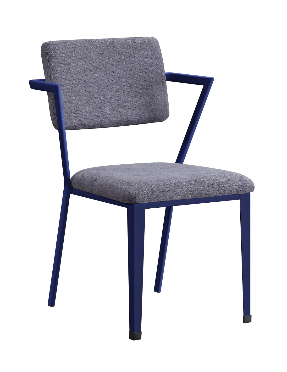 Cargo Gray Fabric & Blue Chair  Half Price Furniture