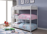 Cairo White Bunk Bed (Triple Twin)  Half Price Furniture
