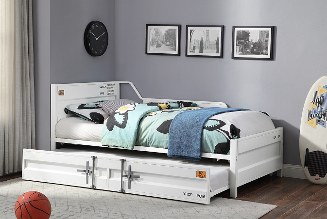 Cargo White Daybed & Trundle (Twin Size)  Half Price Furniture