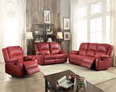 Zuriel Red PU Sofa (Motion) Half Price Furniture