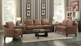 Zapata Brown Linen Sofa Half Price Furniture