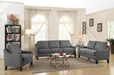 Zapata Gray Linen Sofa Half Price Furniture