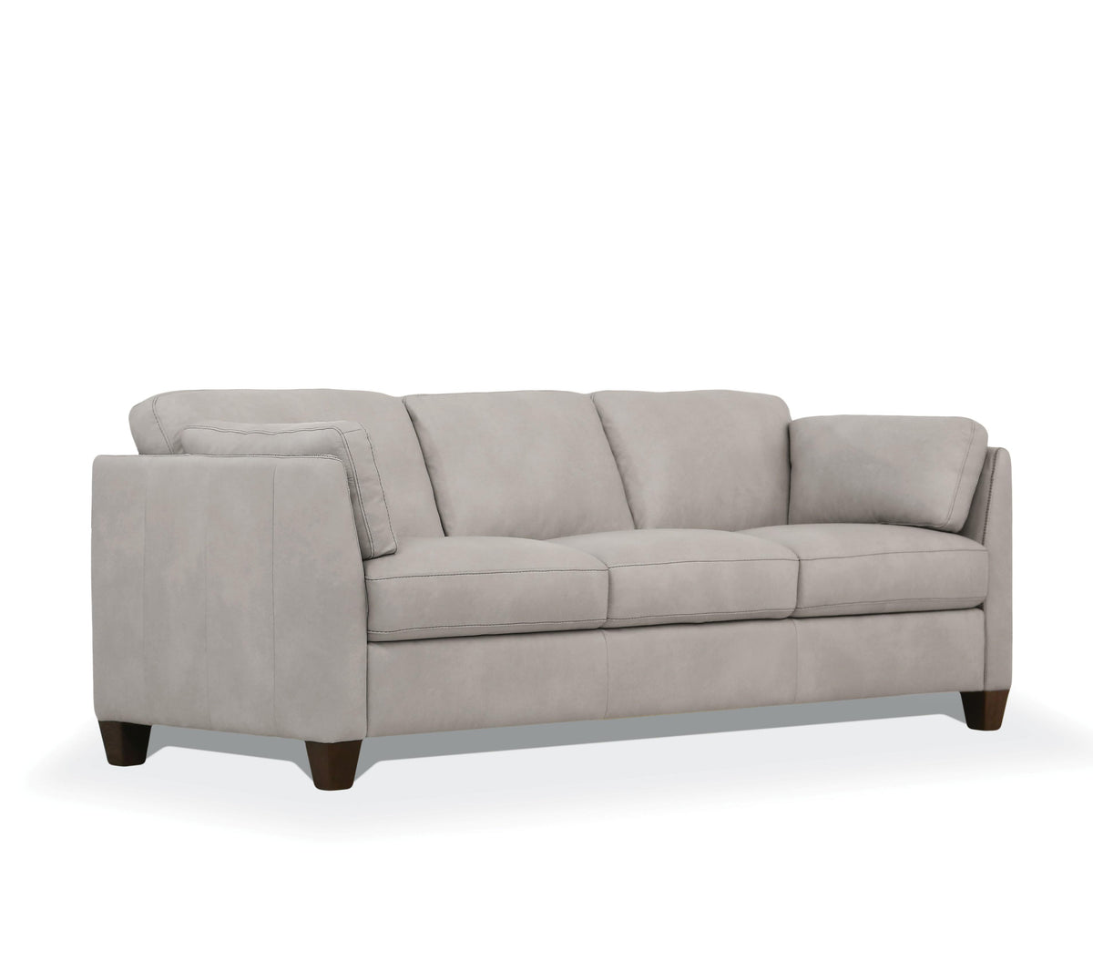 Matias Dusty White Leather Sofa  Half Price Furniture