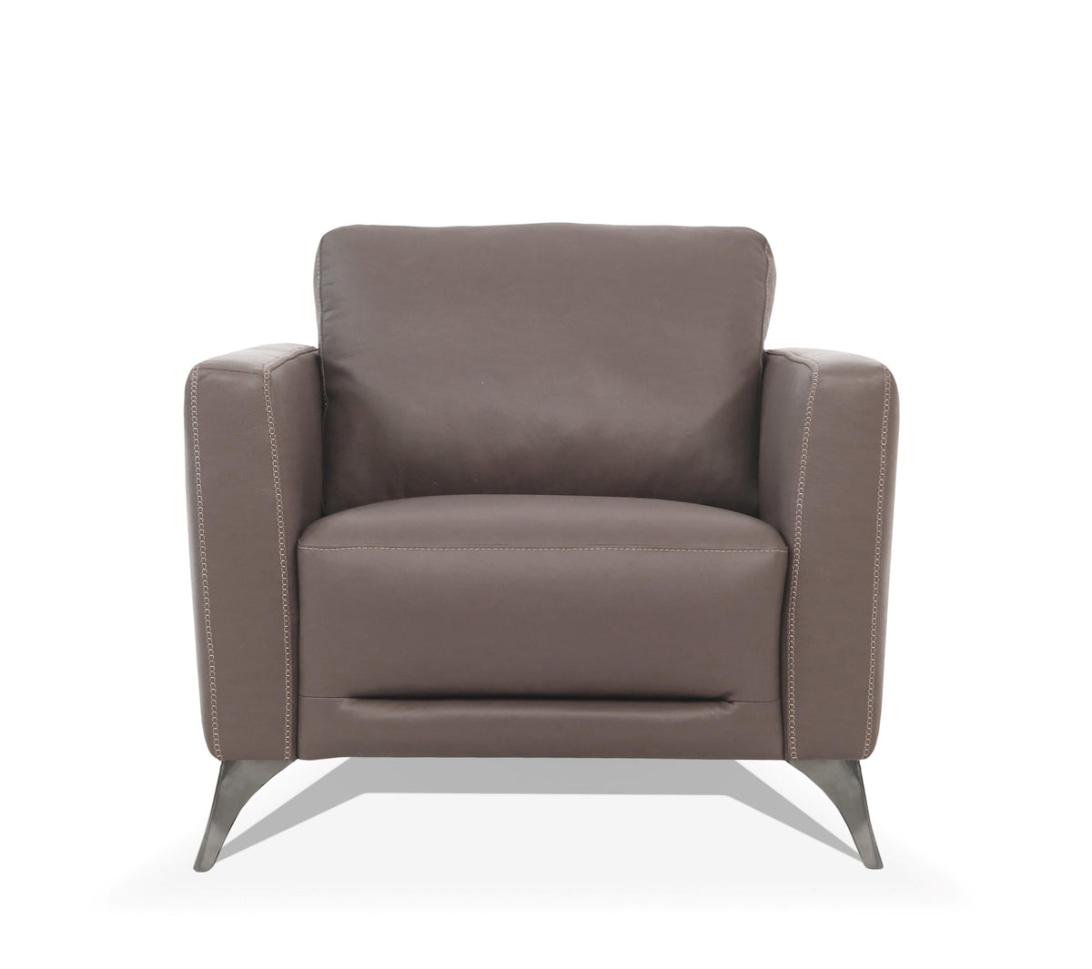 Malaga Taupe Leather Chair Half Price Furniture