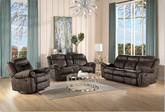 Zubaida 2-Tone Chocolate Velvet Sofa (Glider & Motion) Half Price Furniture