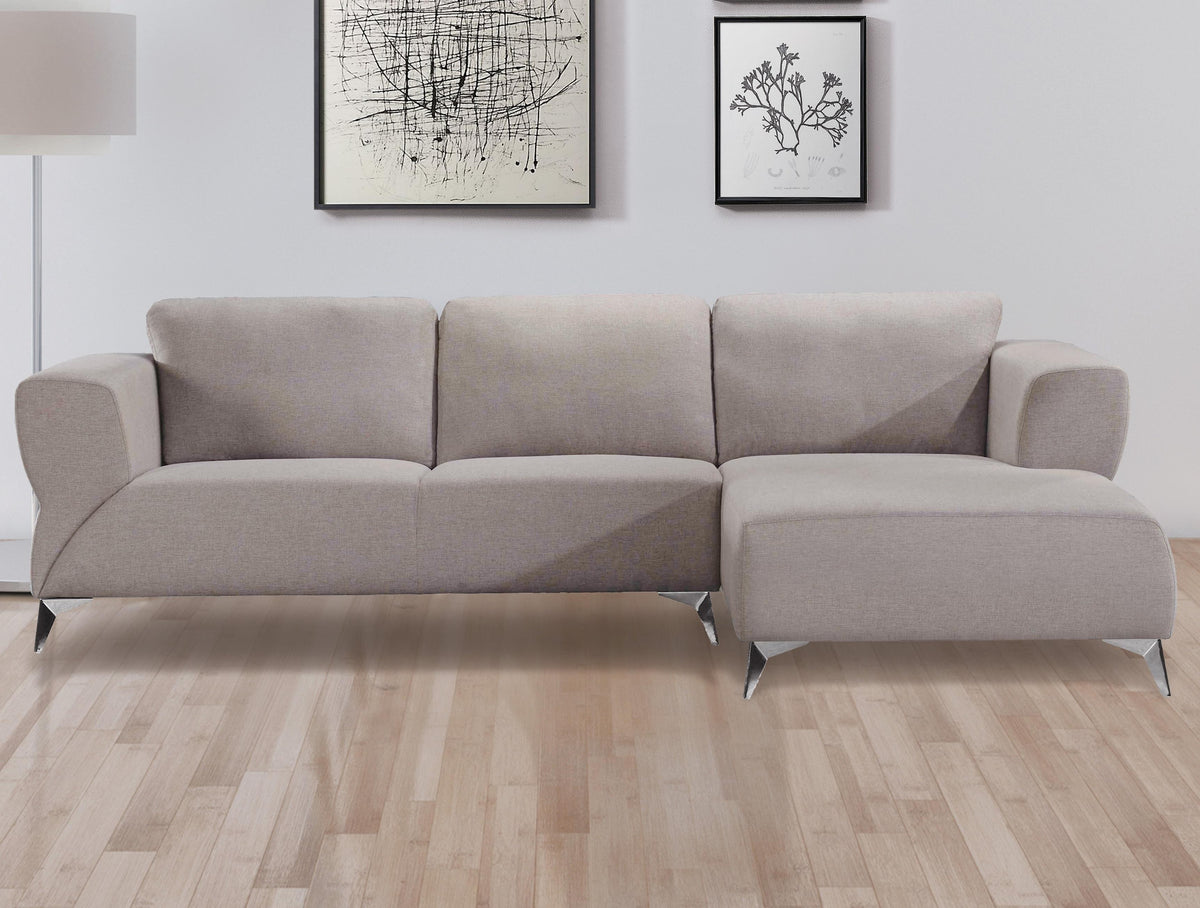 Josiah Sand Fabric Sectional Sofa  Half Price Furniture
