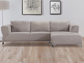 Josiah Sand Fabric Sectional Sofa Half Price Furniture