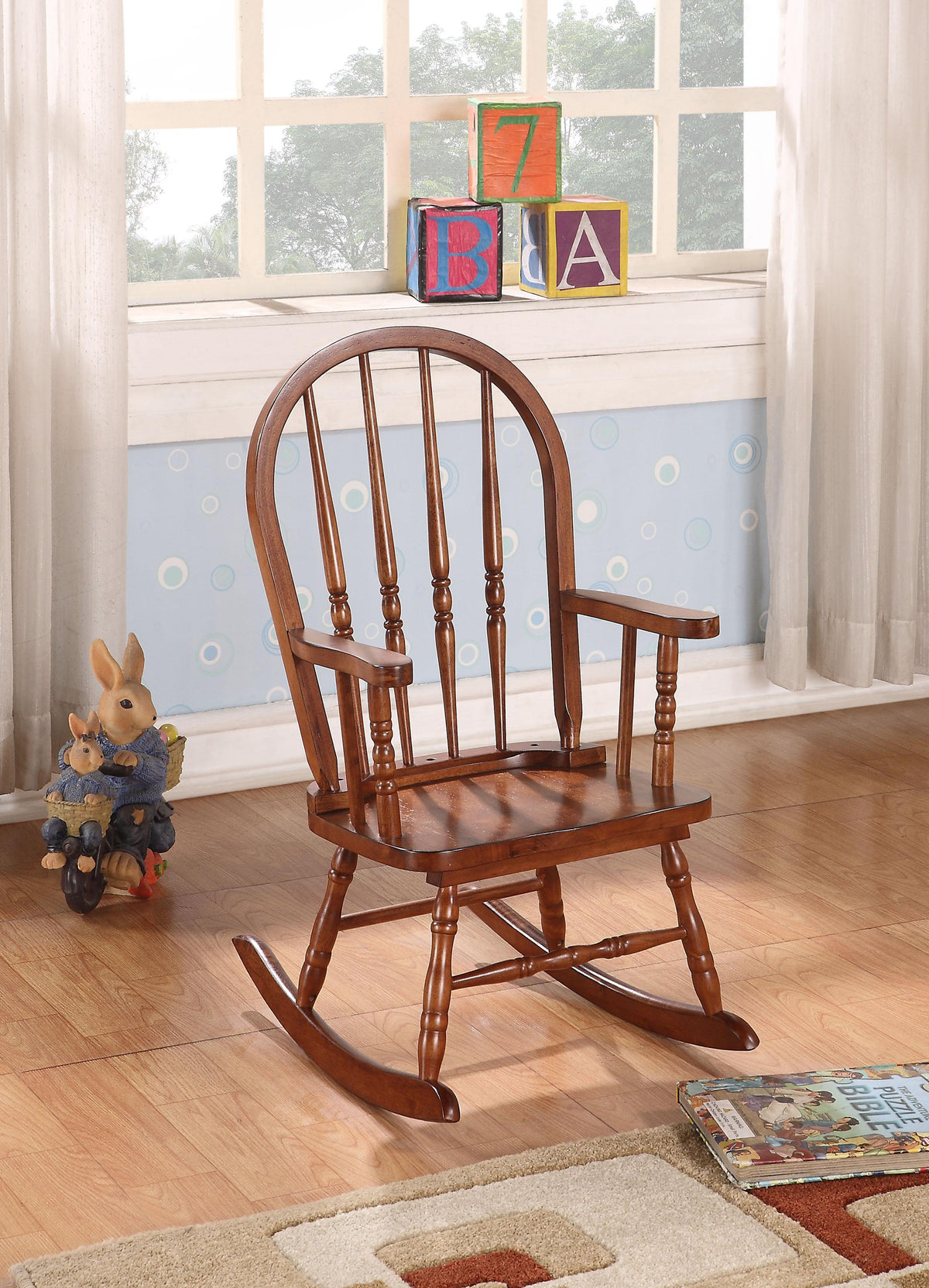 Kloris Tobacco Youth Rocking Chair Half Price Furniture