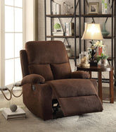 Rosia Chocolate Velvet Recliner (Motion) Half Price Furniture