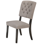 Bernard Fabric & Weathered Gray Oak Side Chair Half Price Furniture