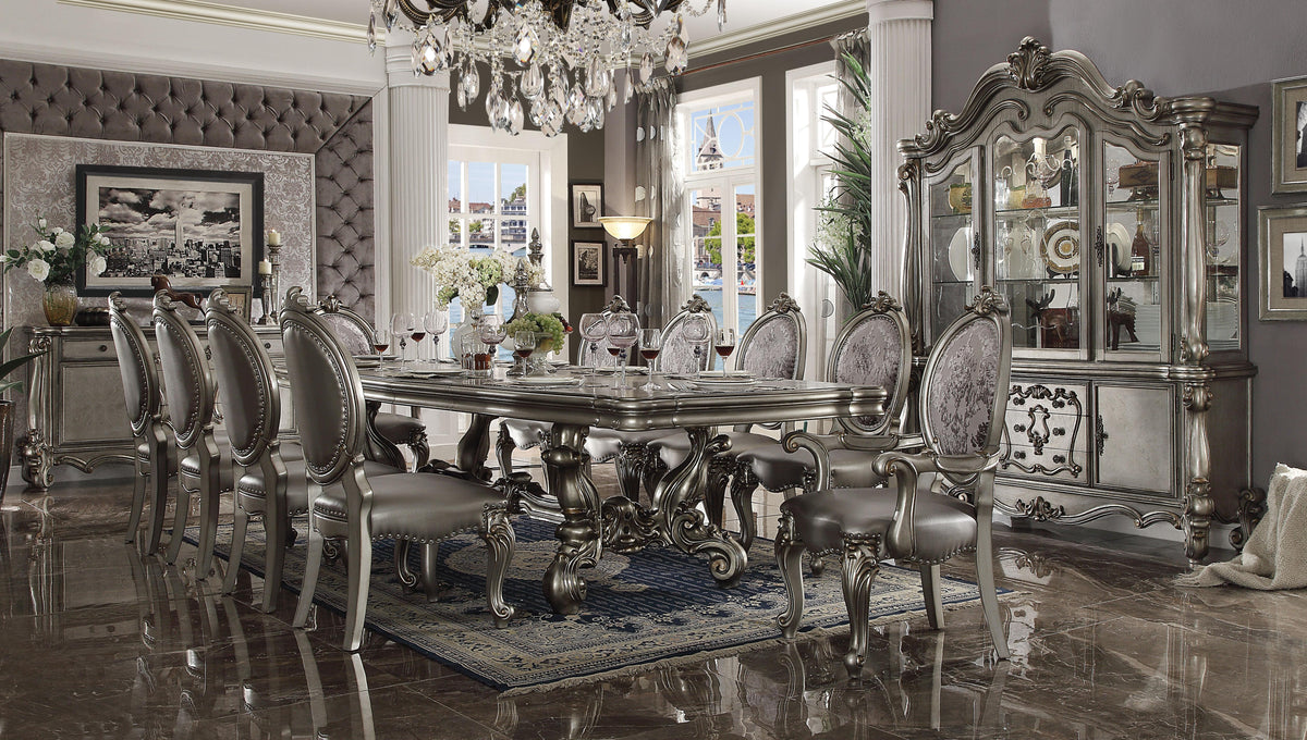 Versailles Antique Platinum Dining Table  Half Price Furniture