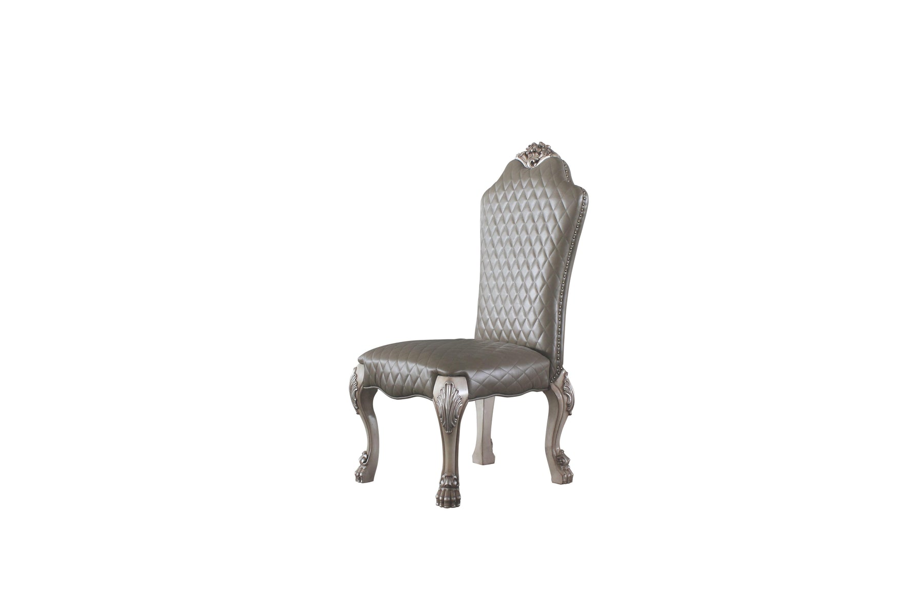 Dresden Vintage Bone White & PU Side Chair  Half Price Furniture