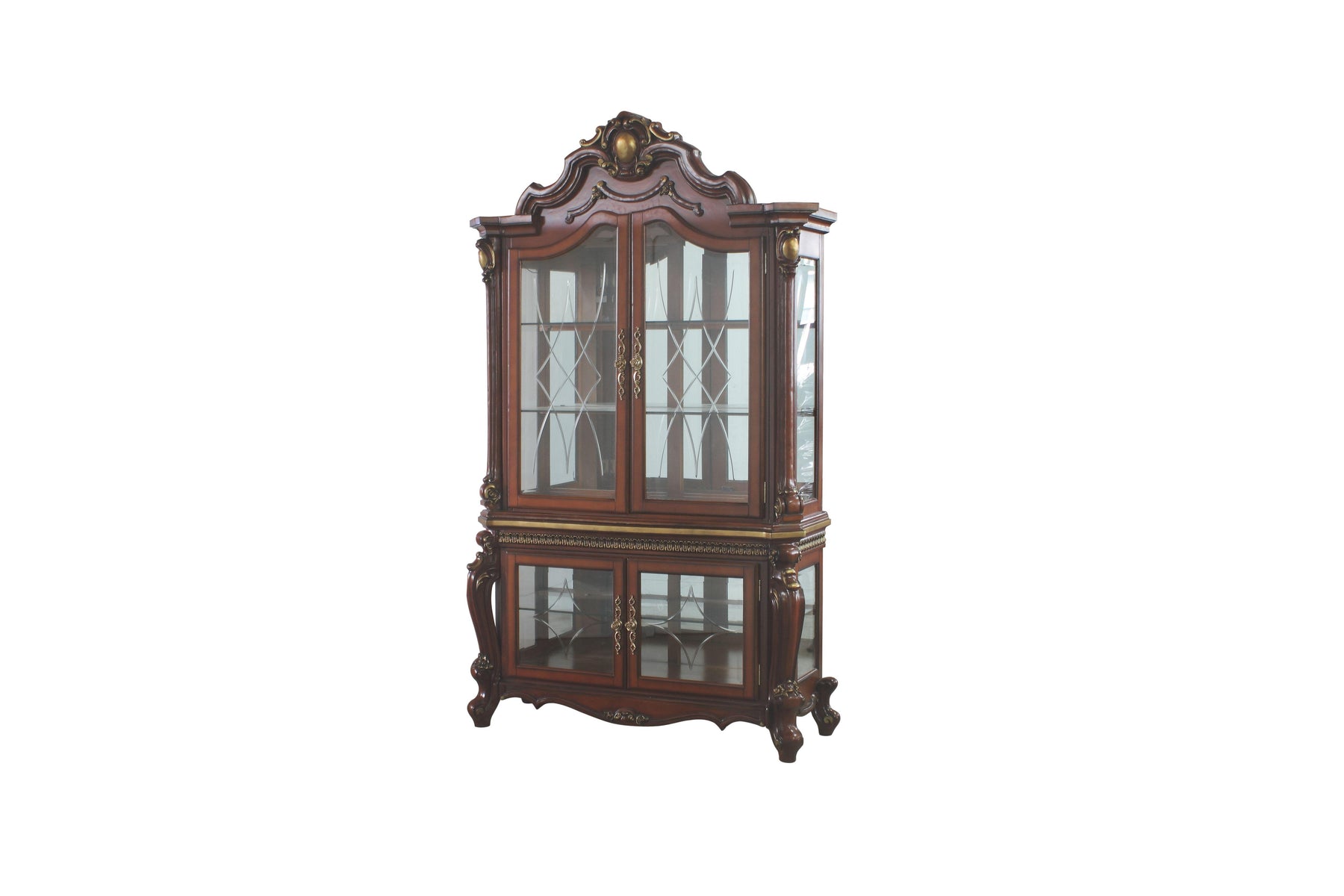 Picardy Cherry Oak Curio Cabinet Half Price Furniture