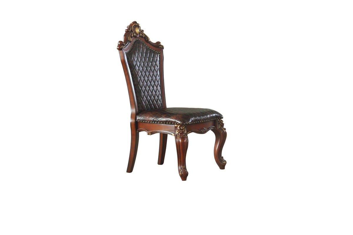 Picardy Cherry Oak & PU Side Chair  Half Price Furniture