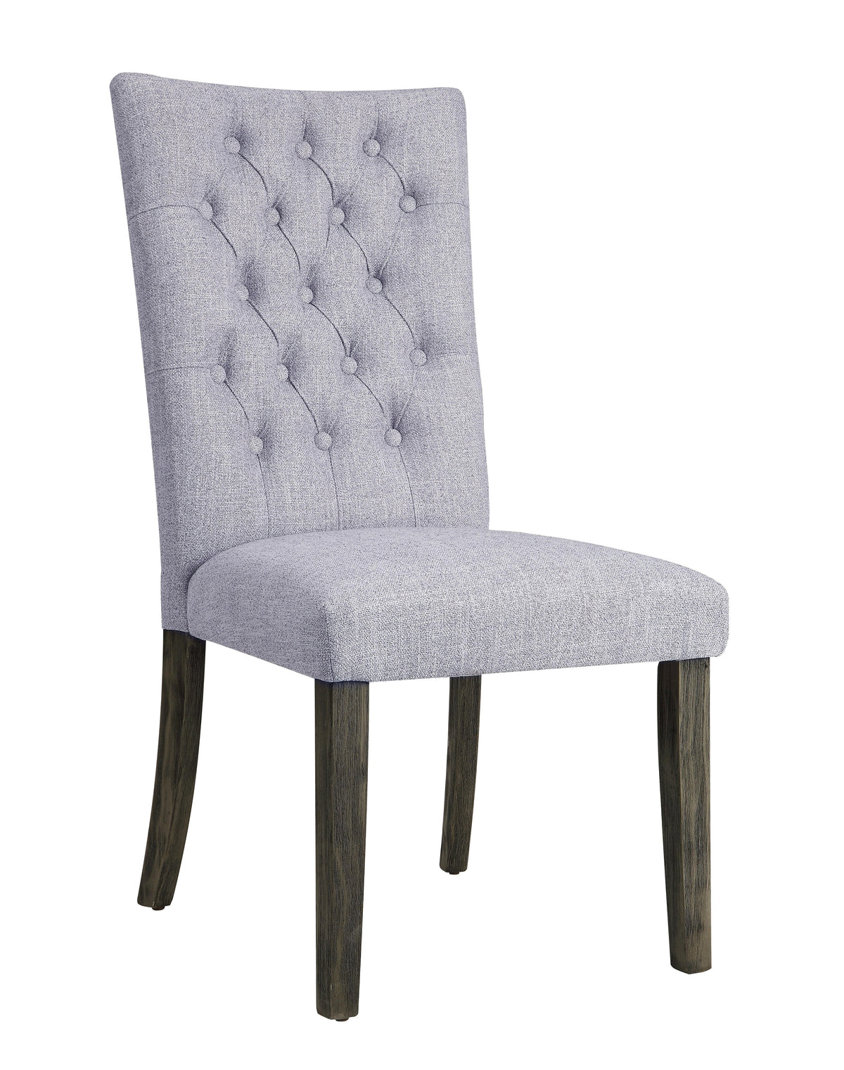 Merel Gray Linen & Gray Oak Side Chair  Half Price Furniture