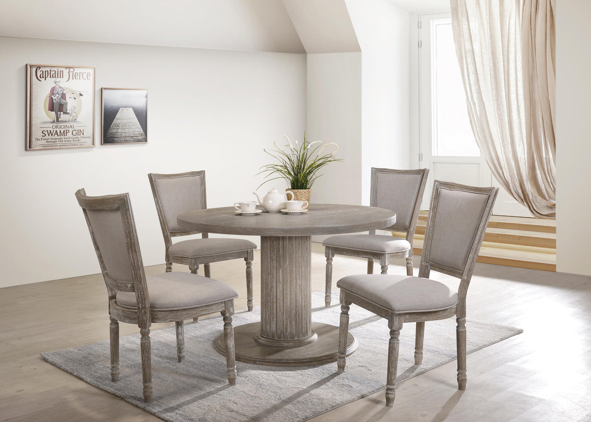 Gabrian Reclaimed Gray Dining Table Half Price Furniture