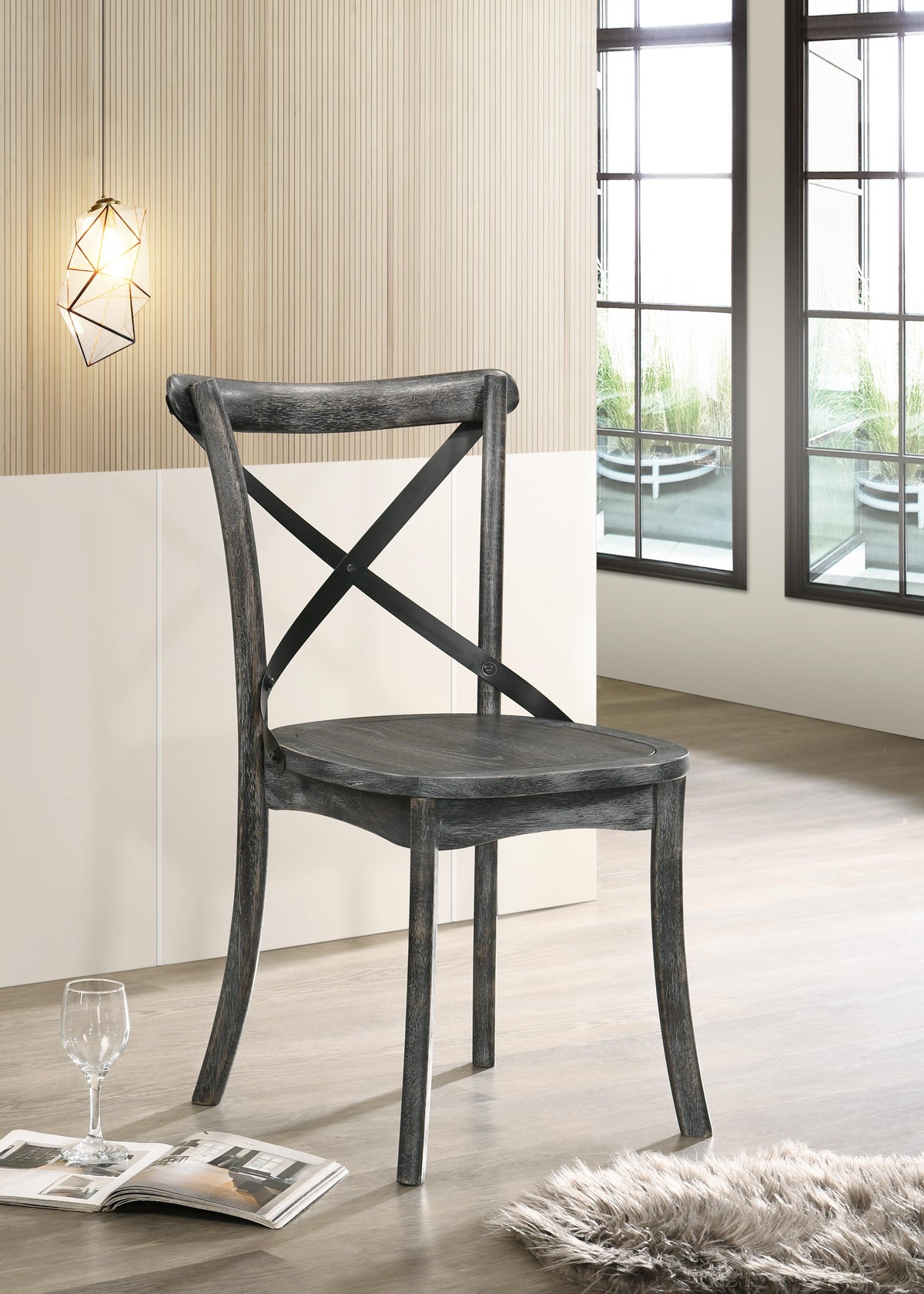 Kendric Rustic Gray Side Chair Half Price Furniture