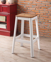 Jacotte Natural & White Bar Stool (1Pc)  Half Price Furniture