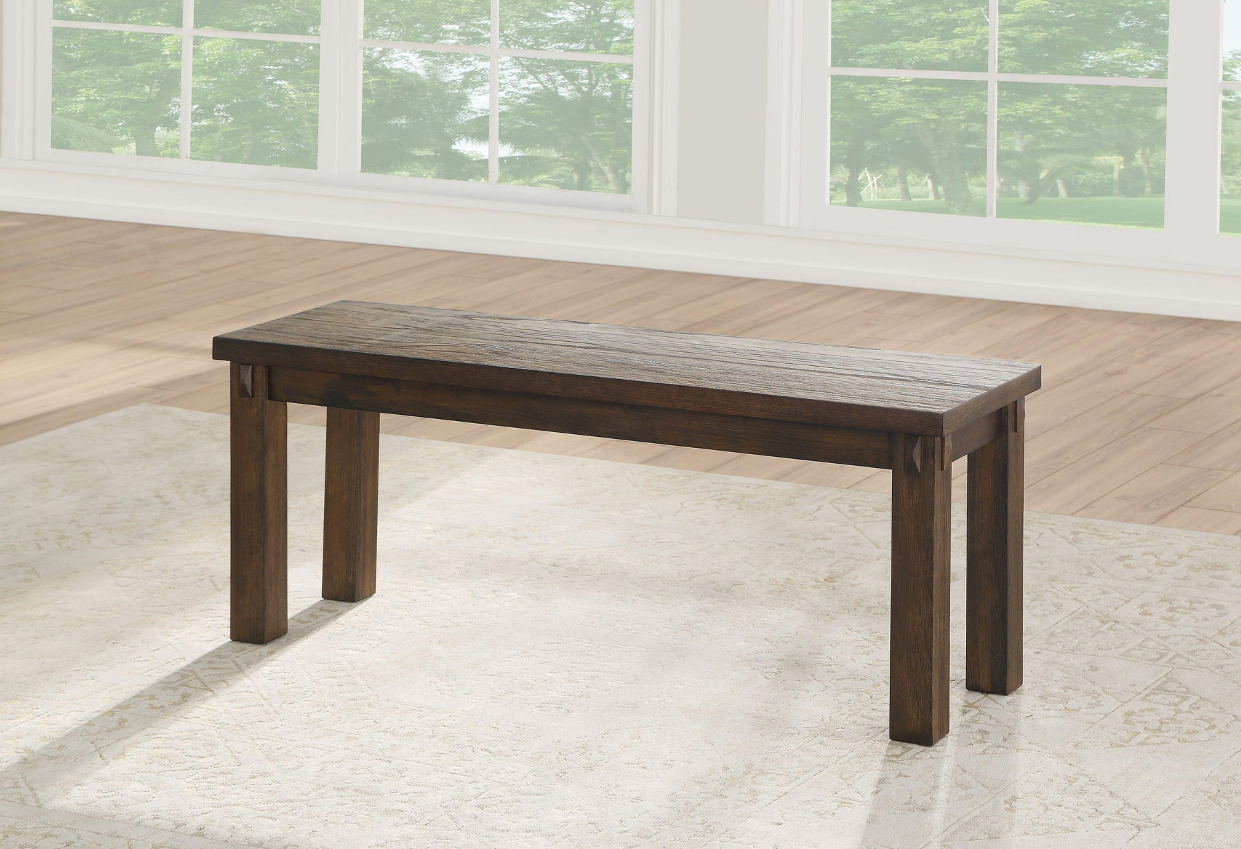 Nabirye Dark Oak Bench Half Price Furniture