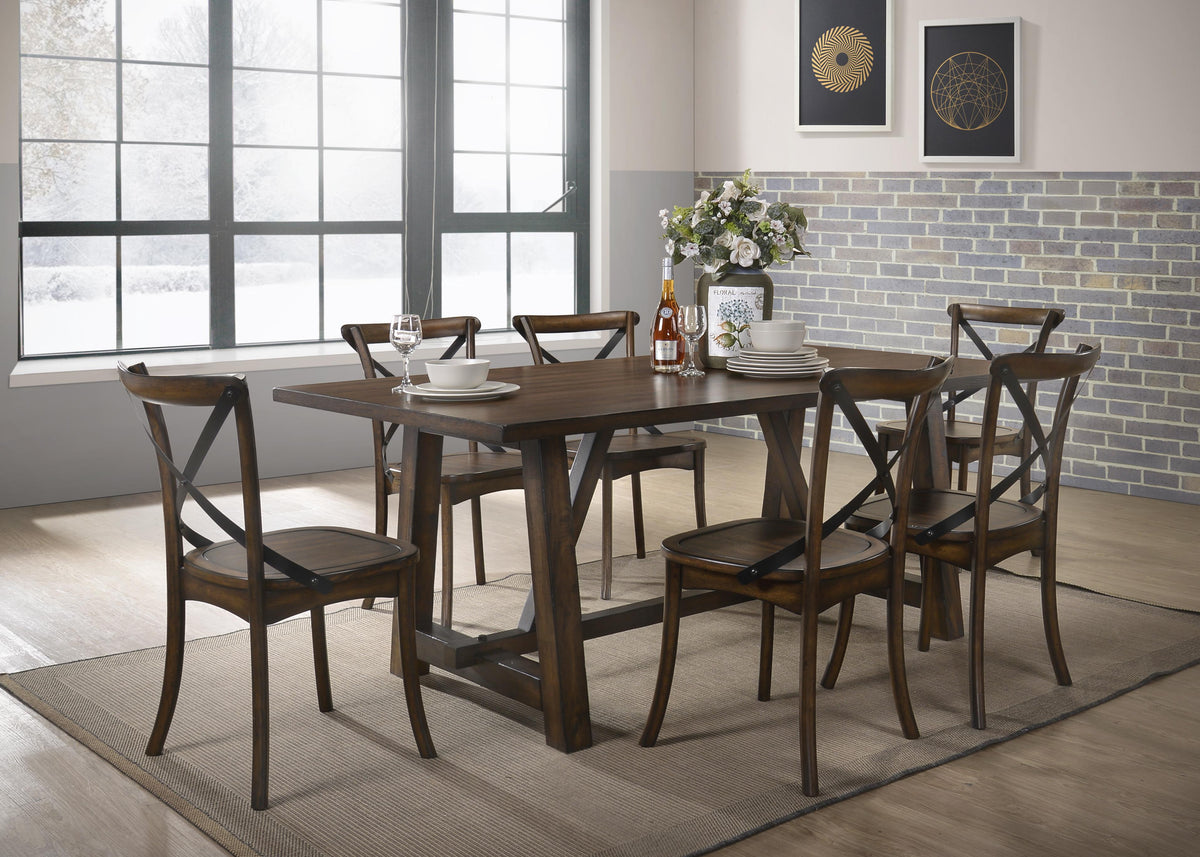 Kaelyn Dark Oak Dining Table  Half Price Furniture