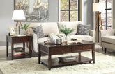 Malachi Walnut Coffee Table Half Price Furniture