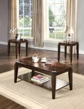 Docila Walnut Coffee/End Table Set (3Pc Pk) Half Price Furniture