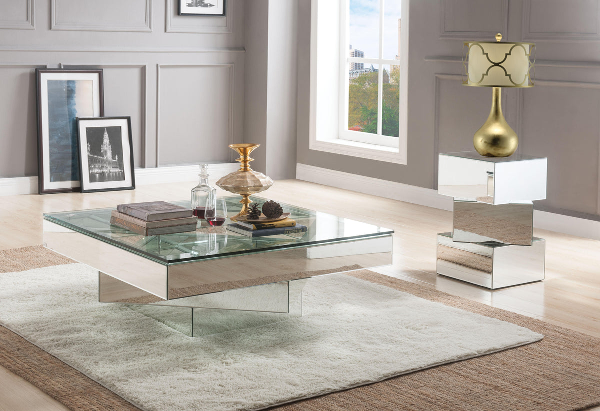 Meria Mirrored Coffee Table Half Price Furniture