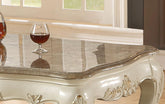 Chantelle Marble & Pearl White Coffee Table  Half Price Furniture