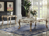 Dresden Gold Patina & Bone Coffee Table  Half Price Furniture