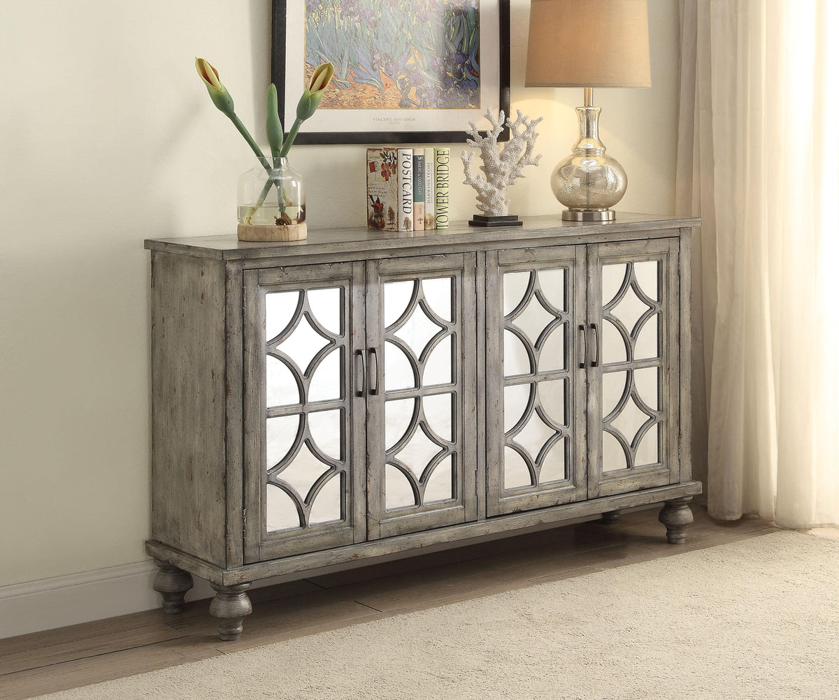 Velika Weathered Gray Console Table  Half Price Furniture