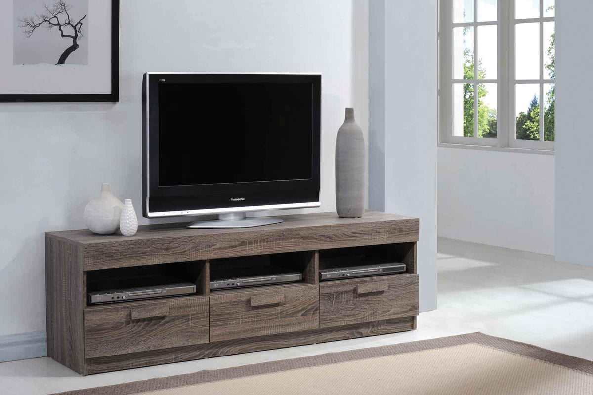 Alvin Rustic Oak TV Stand Half Price Furniture