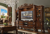 Dresden Cherry Oak Entertainment Center (Side Piers & Bridge) Half Price Furniture