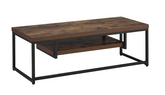 Bob Weathered Oak & Black TV Stand Half Price Furniture