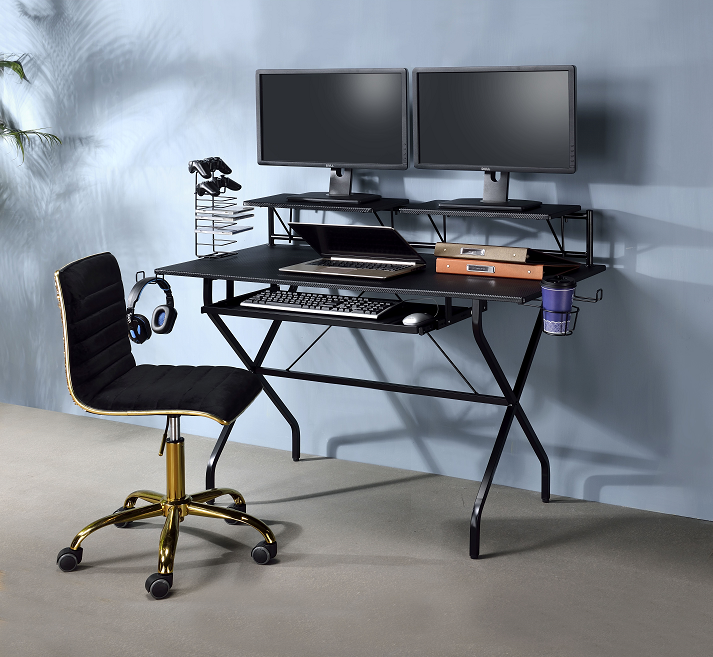 Hartman Black Computer Desk  Half Price Furniture