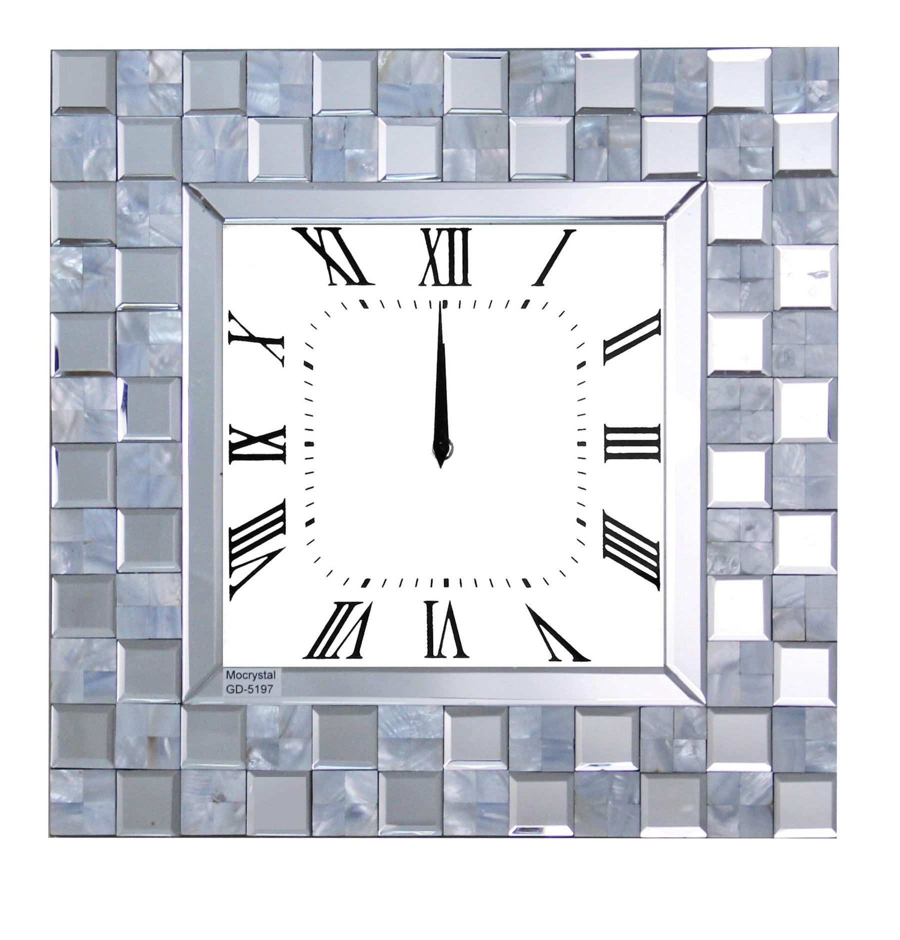 Nasa Mirrored Wall Clock Half Price Furniture