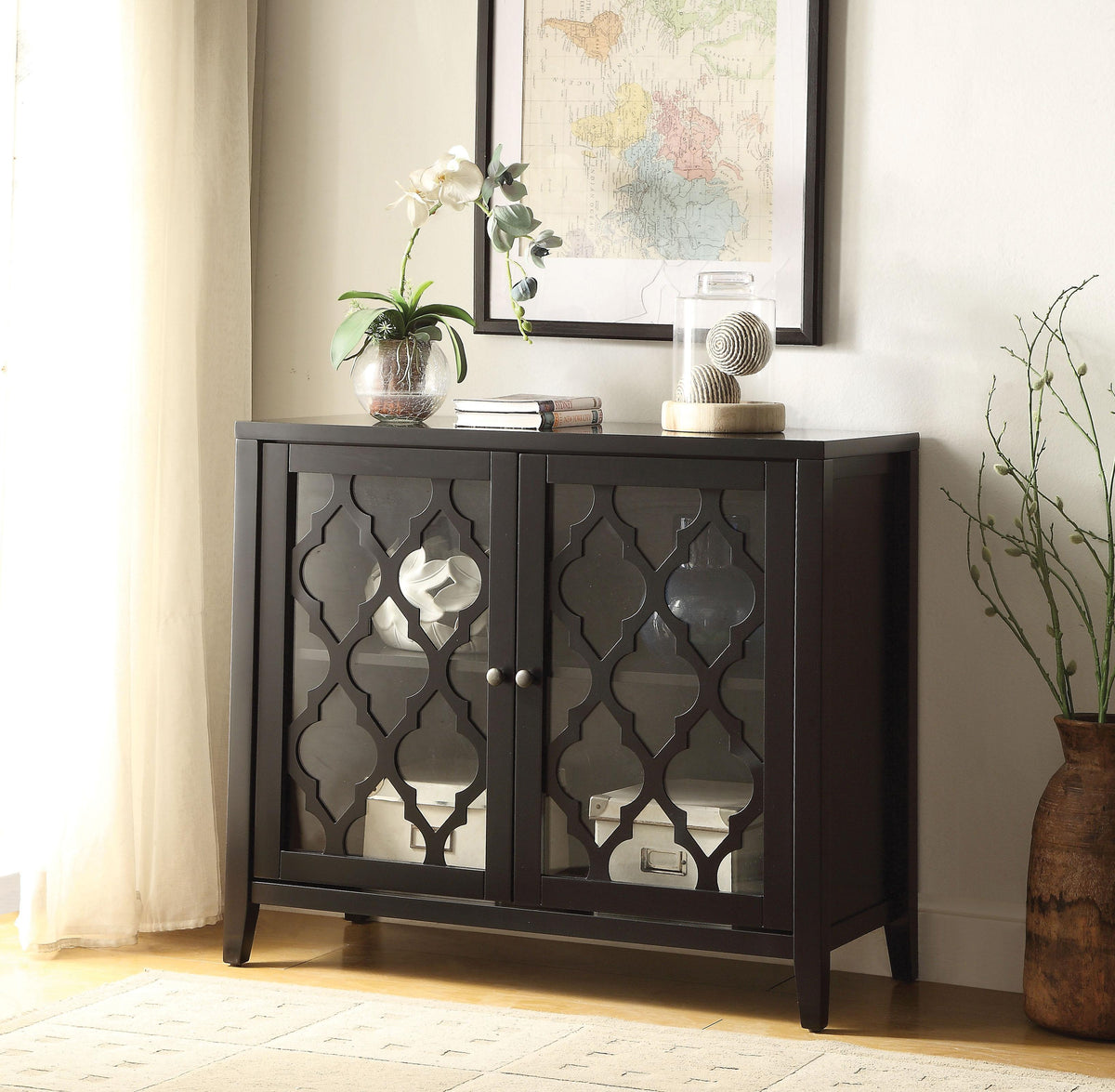 Ceara Black Console Table  Half Price Furniture