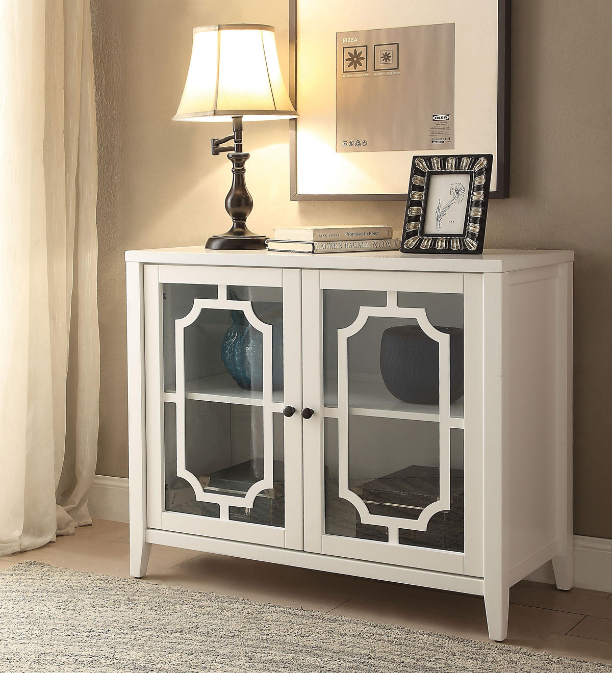 Ceara White Console Table  Half Price Furniture