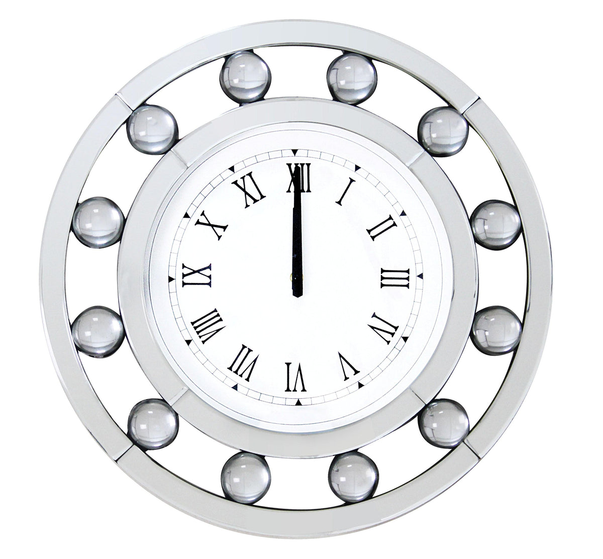 Boffa Mirrored Wall Clock  Half Price Furniture