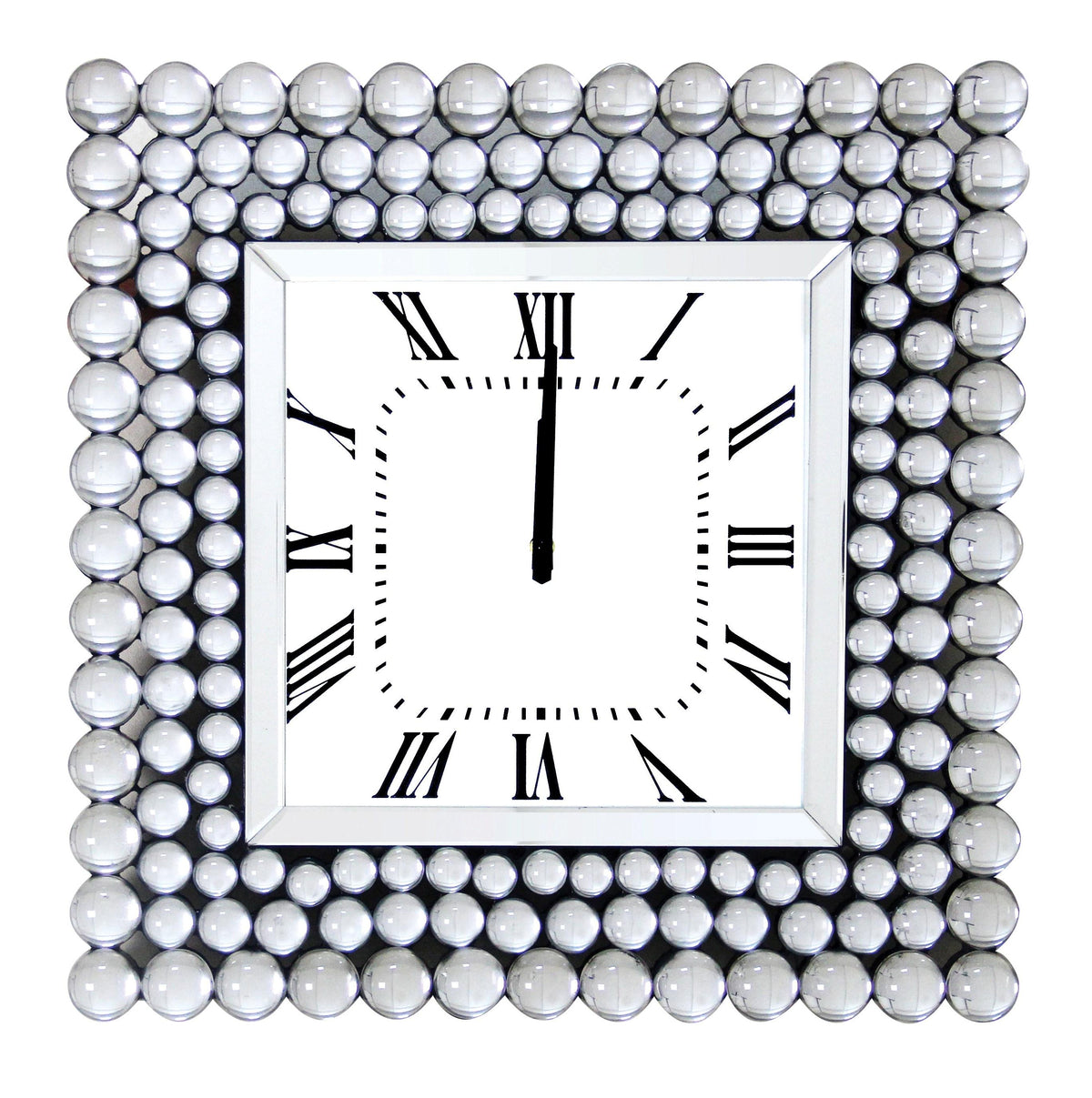 Bione Mirrored Wall Clock  Half Price Furniture