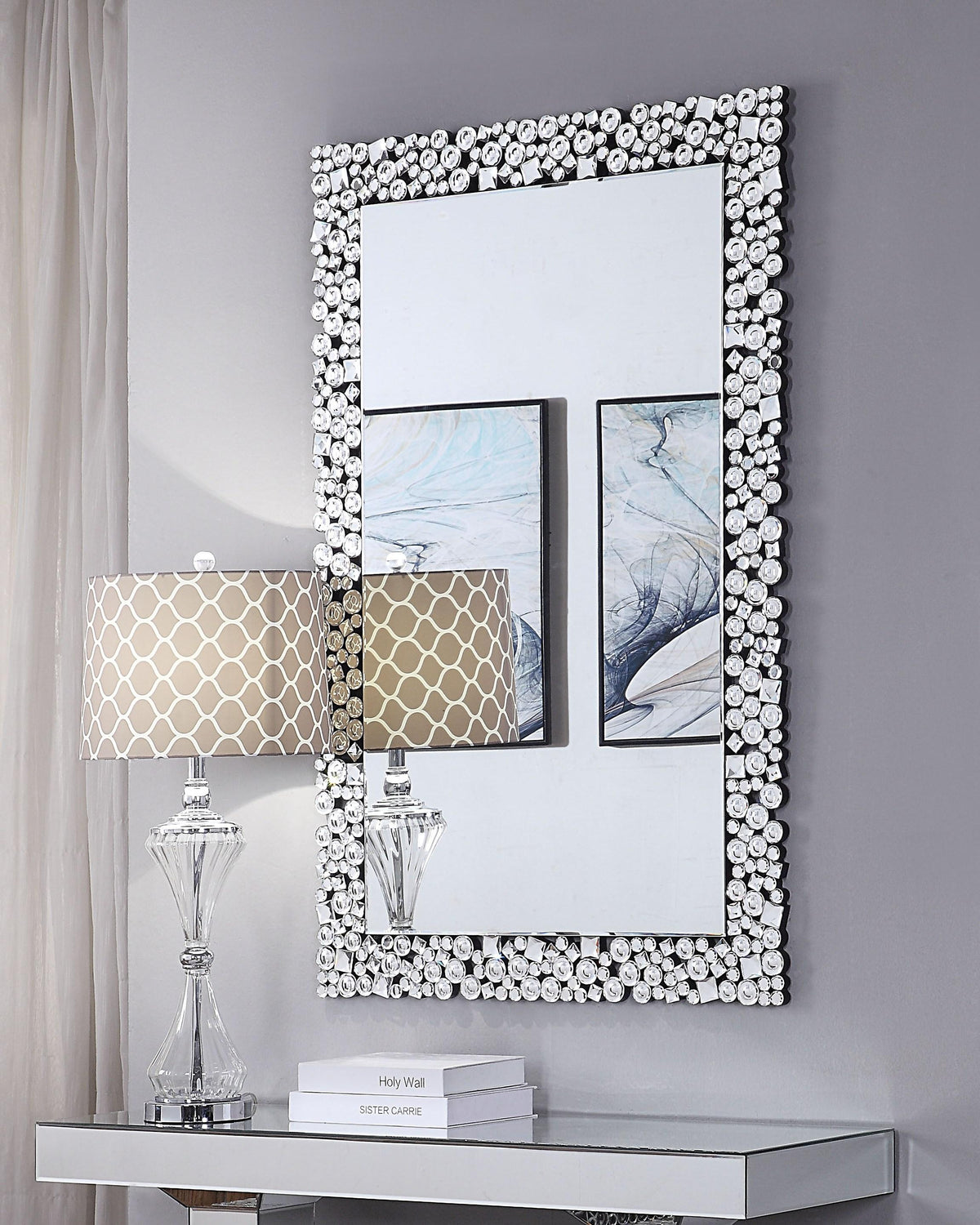 Kachina Mirrored & Faux Gems Wall Decor  Half Price Furniture