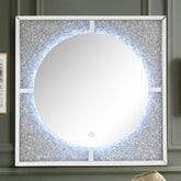 Nowles Mirrored & Faux Stones Wall Decor (LED)  Half Price Furniture