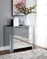 Noralie Mirrored & Faux Diamonds Console Table Half Price Furniture