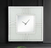 Noralie Mirrored & Faux Diamonds Wall Clock (LED)  Half Price Furniture