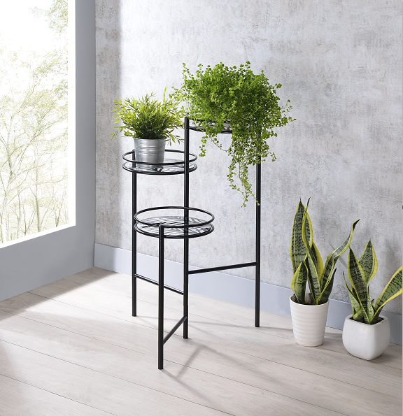 Namid Black Plant Stand  Half Price Furniture