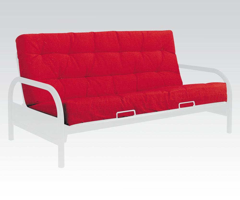 Acme 8" Full Futon Mattress in Red/Black 02812 - Half Price Furniture