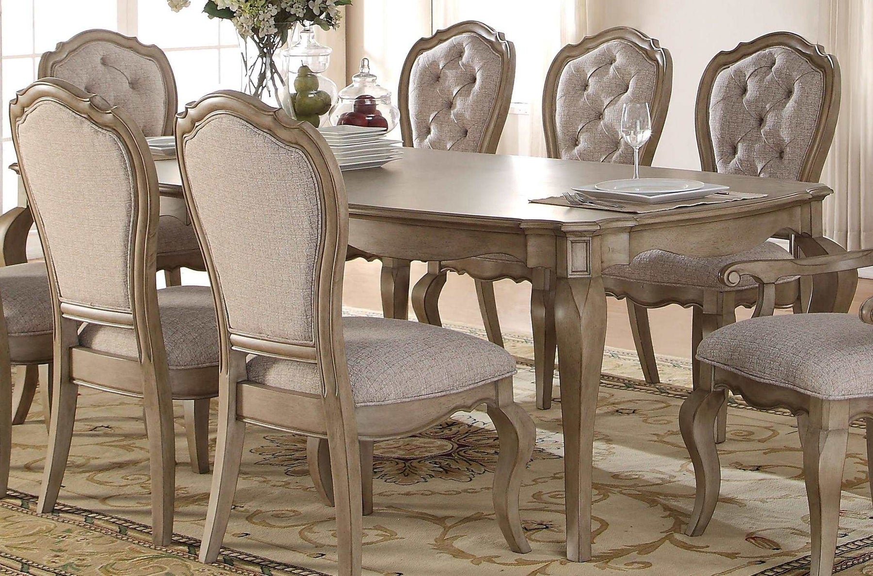 Acme Chelmsford Dining Table in Antique Taupe 66050 Half Price Furniture