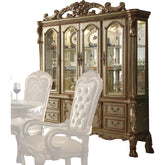 Acme Dresden Buffet w/ Hutch in Gold Patina 63155 Half Price Furniture